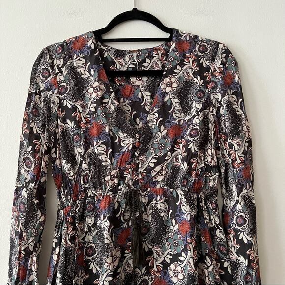 Free People Stealing Fire Floral Print Tunic Mini Dress - Picture 3 of 8